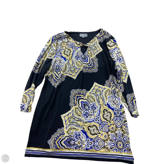 Top Long Sleeve By Jm Collections In Blue, Size: Xl