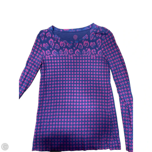 Top Long Sleeve Designer By Tory Burch In Blue, Size: S