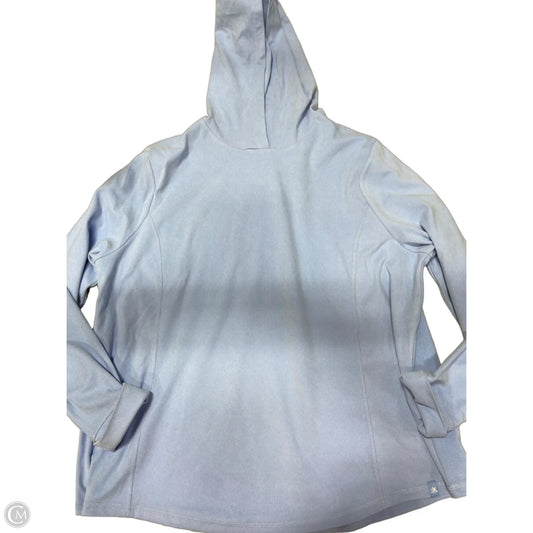 Sweatshirt Hoodie By Clothes Mentor In Blue, Size: 1x