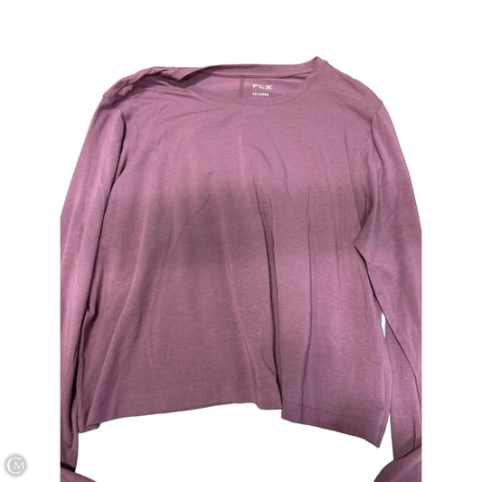 Top Long Sleeve By Flx In Purple, Size: 1x