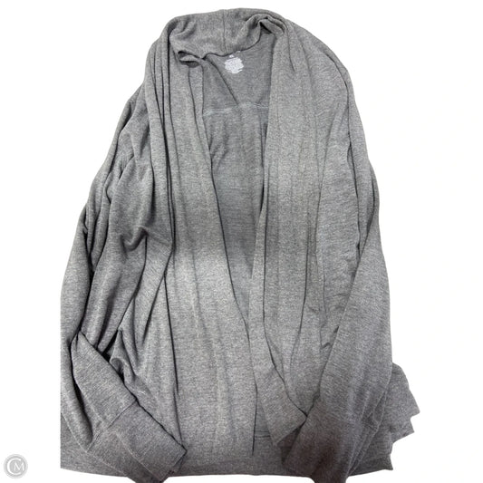 Sweater Cardigan By Tek Gear In Grey, Size: Xl