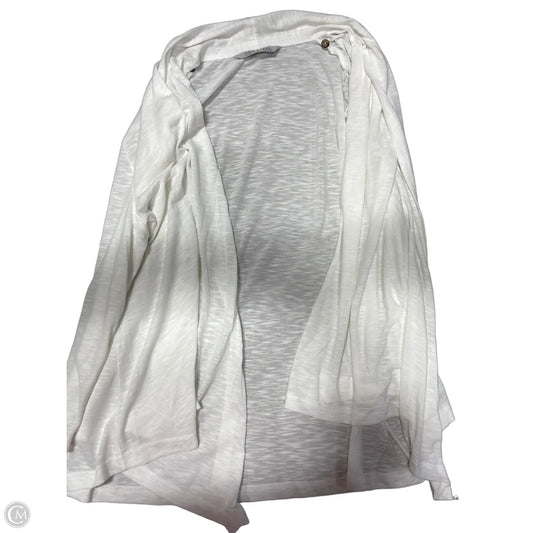 Sweater Cardigan By Clothes Mentor In White, Size: 1x