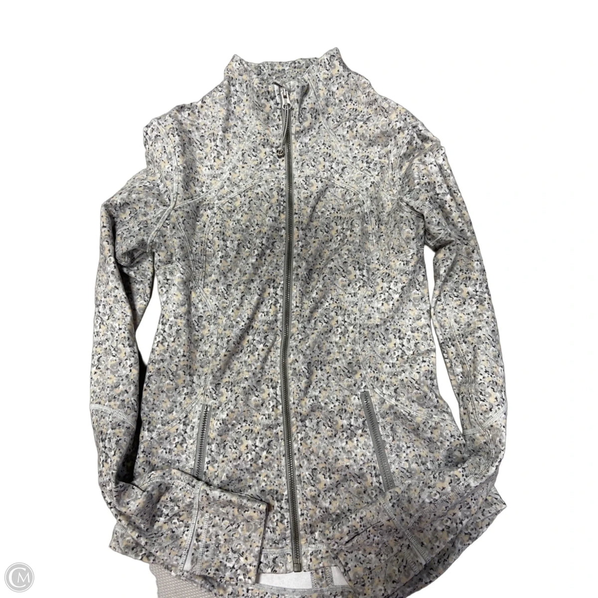 Athletic Jacket By Lululemon In Grey, Size: S