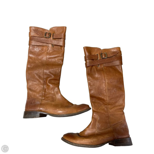 Boots Designer By Frye In Brown, Size: 8.5