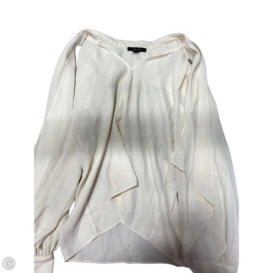 Top Long Sleeve By Forever 21 In Cream, Size: M