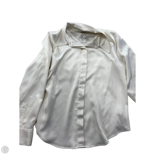 Top Long Sleeve By Worthington In Cream, Size: Xl