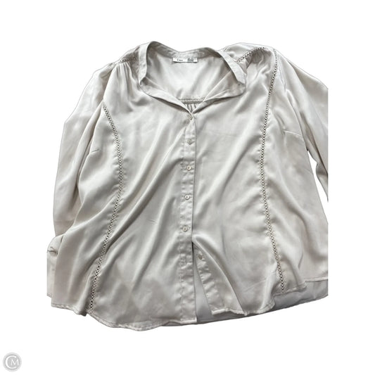 Top Long Sleeve By Dex In Silver, Size: 1x