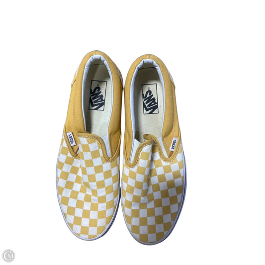 Shoes Sneakers By Vans In Yellow, Size: 10.5