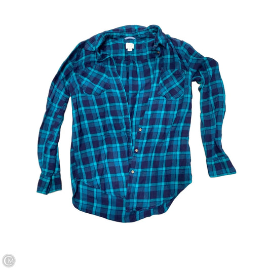 Top Long Sleeve By A New Day In Blue, Size: M