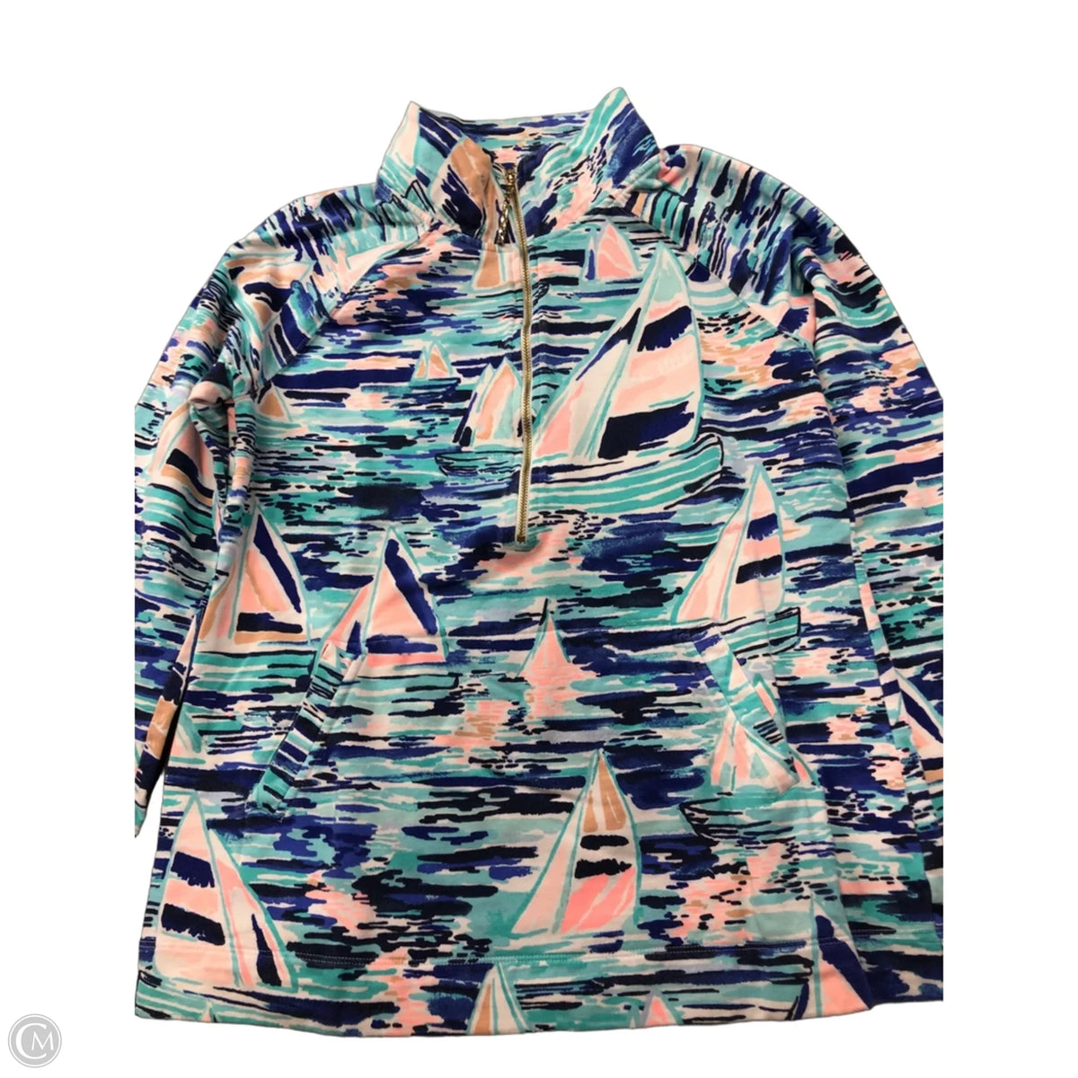 Sweatshirt Designer By Lilly Pulitzer In Blue, Size: M