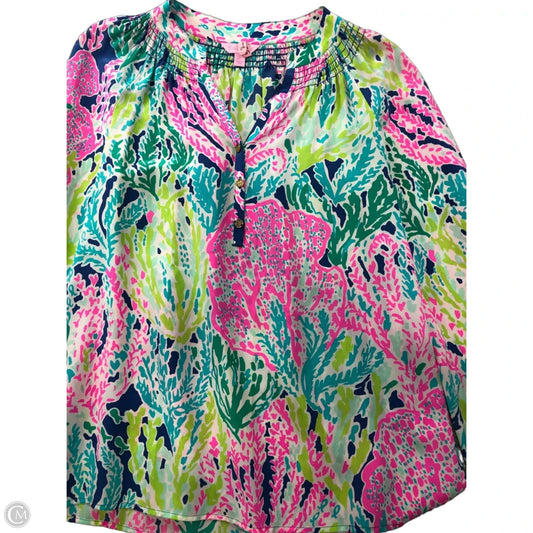 Top Long Sleeve Designer By Lilly Pulitzer In Multi-colored, Size: S