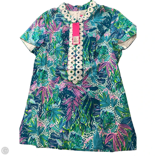 Top Short Sleeve Designer By Lilly Pulitzer In Blue, Size: M