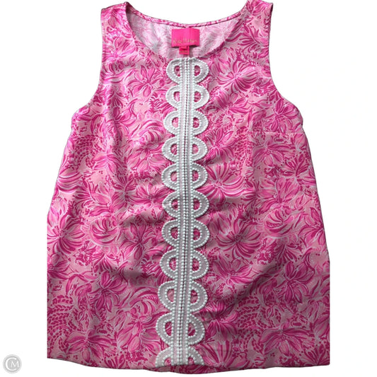 Top Sleeveless Designer By Lilly Pulitzer In Pink, Size: M