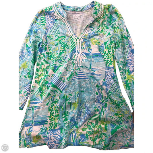 Top Long Sleeve Designer By Lilly Pulitzer In Green, Size: S