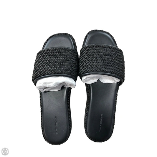 Sandals Designer By Tory Burch In Black, Size: 10.5