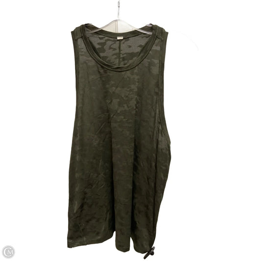 Athletic Tank Top By Lululemon In Green, Size: M