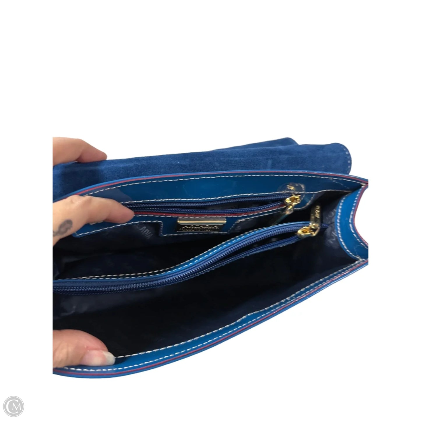 Handbag Leather By Cma, Size: Medium