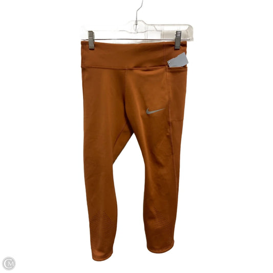 Athletic Capris By Nike In Orange, Size: S