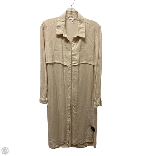 Dress Casual Maxi By Intempo In Cream, Size: L
