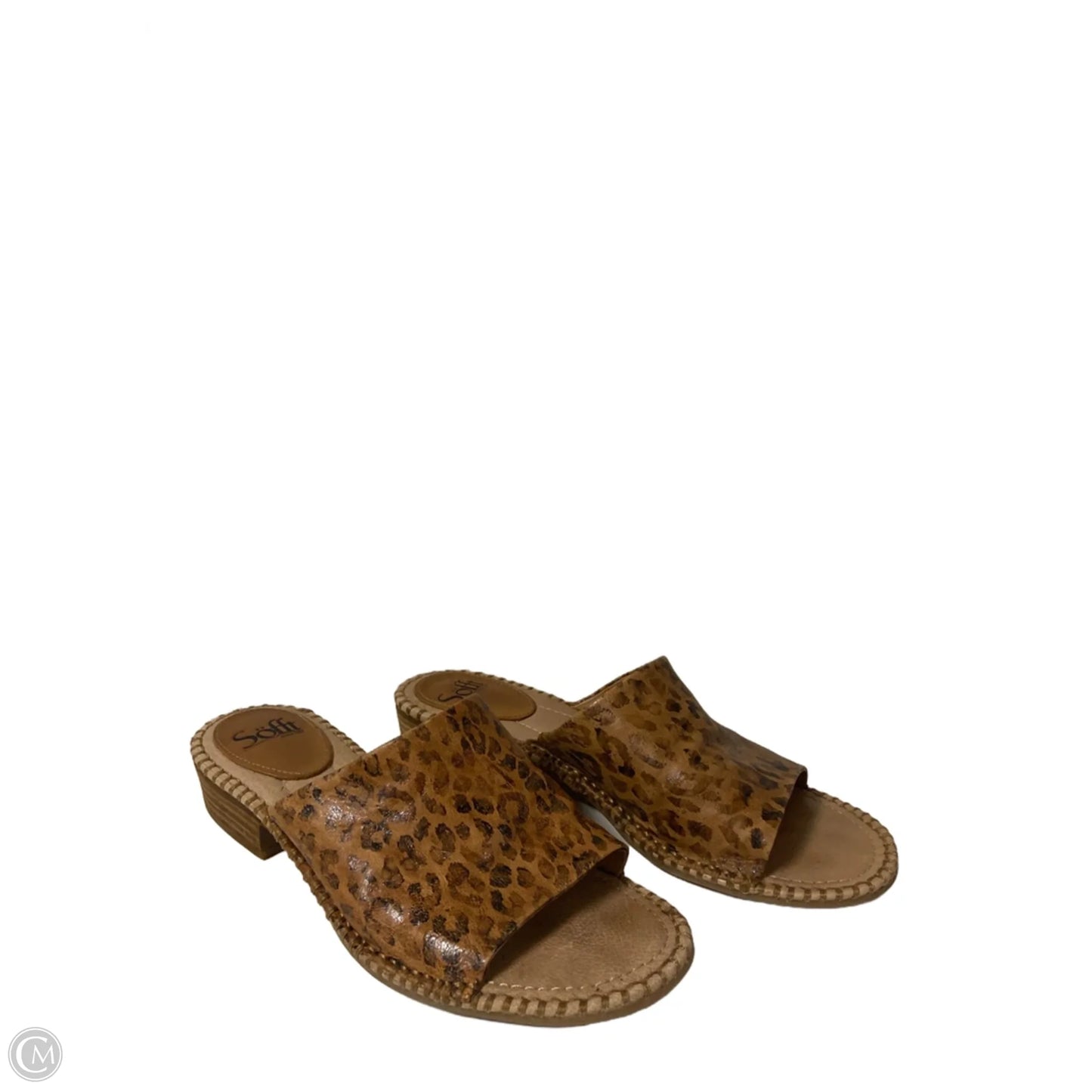 Shoes Heels Wedge By Sofft In Brown, Size: 9.5