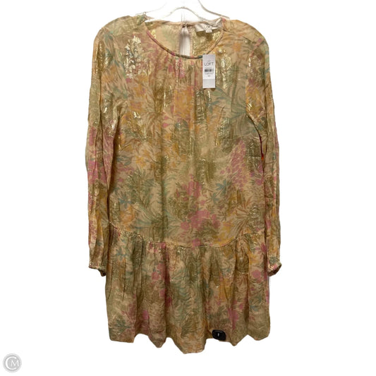 Dress Casual Midi By Loft In Multi-colored, Size: Xl