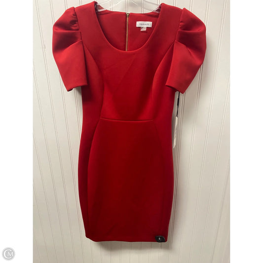 Dress Work By Calvin Klein In Red, Size: S