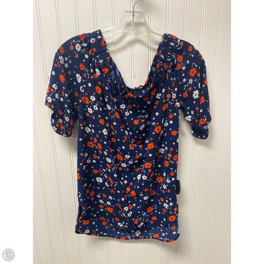 Top Short Sleeve By Michael By Michael Kors In Navy, Size: Xs