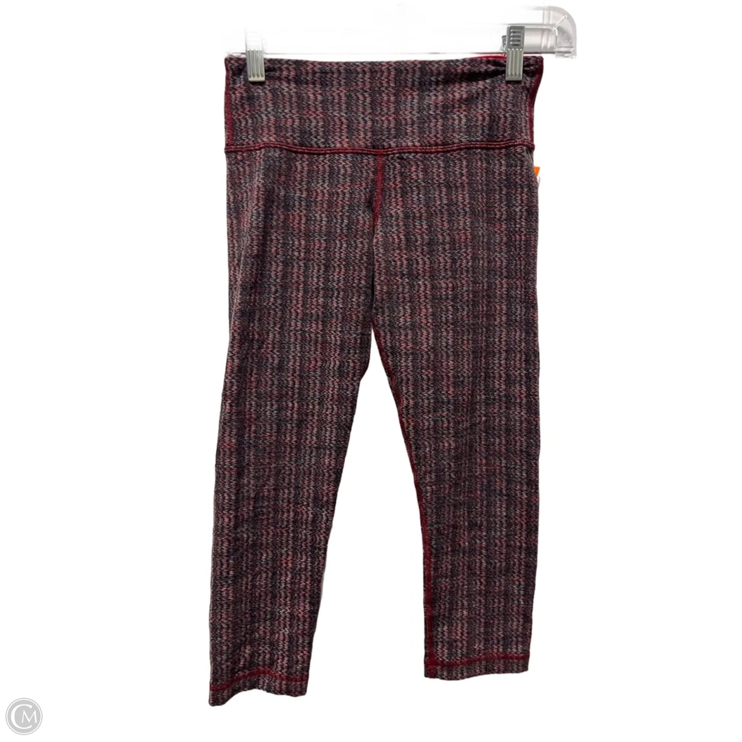 Athletic Capris By Lululemon In Red, Size: S