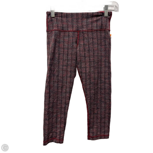 Athletic Capris By Lululemon In Red, Size: S