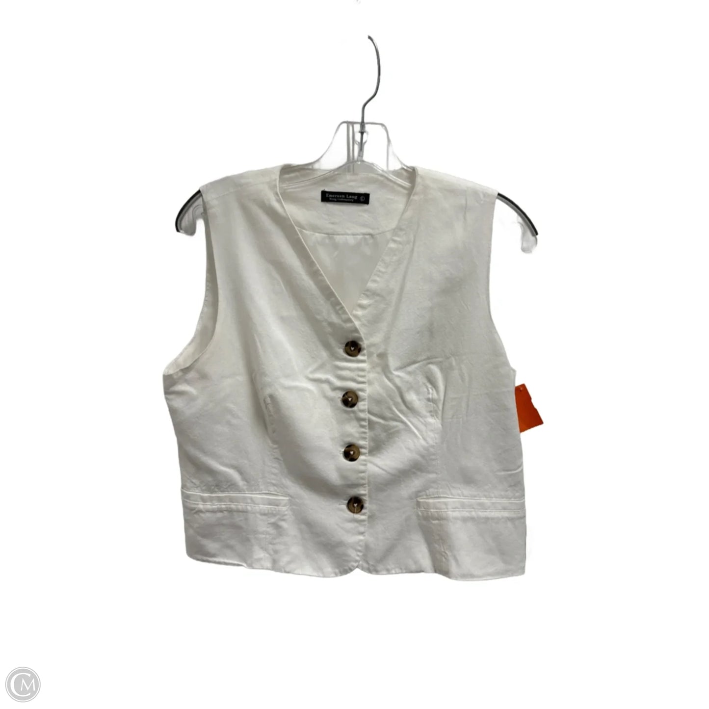 Vest Other By Clothes Mentor In White, Size: L