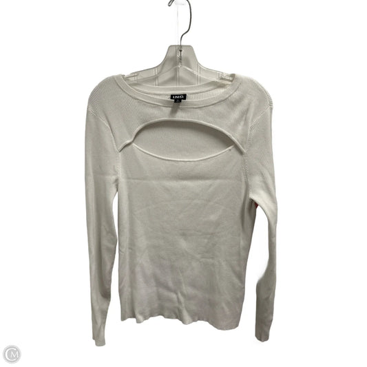Top Long Sleeve By Inc In White, Size: Xl