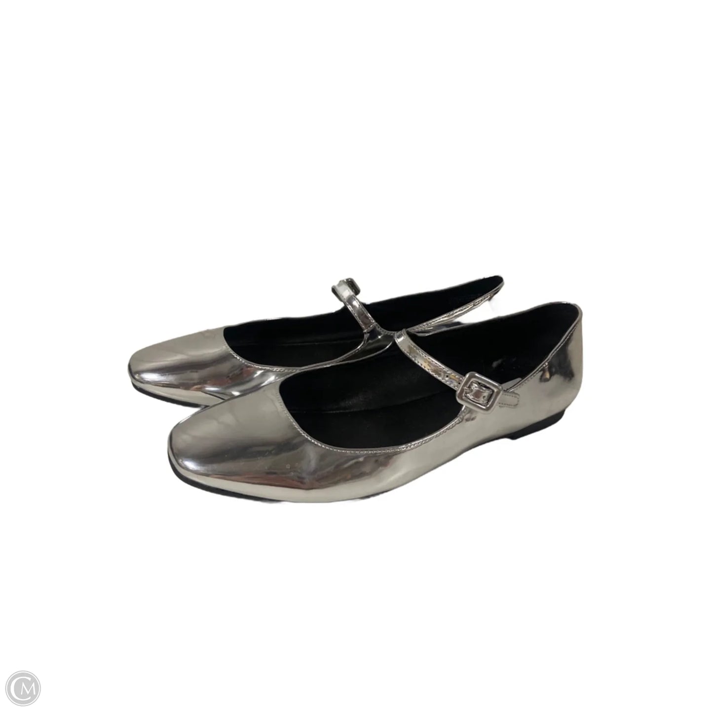Shoes Flats By Steve Madden In Silver, Size: 10