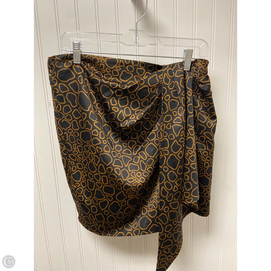 Skirt Midi By House Of Harlow In Black & Gold, Size: L