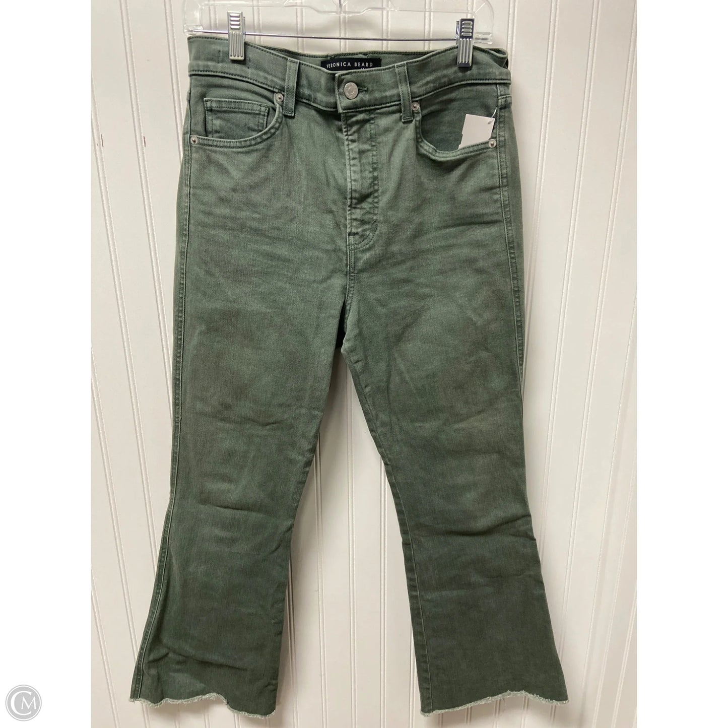 Jeans Flared By Veronica Beard In Green, Size: 10