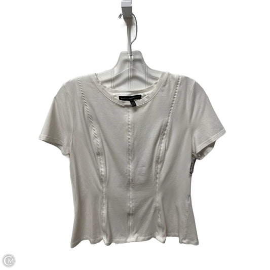 Top Short Sleeve By White House Black Market In White, Size: M