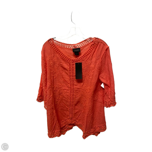 Top Short Sleeve By Clothes Mentor In Coral, Size: S