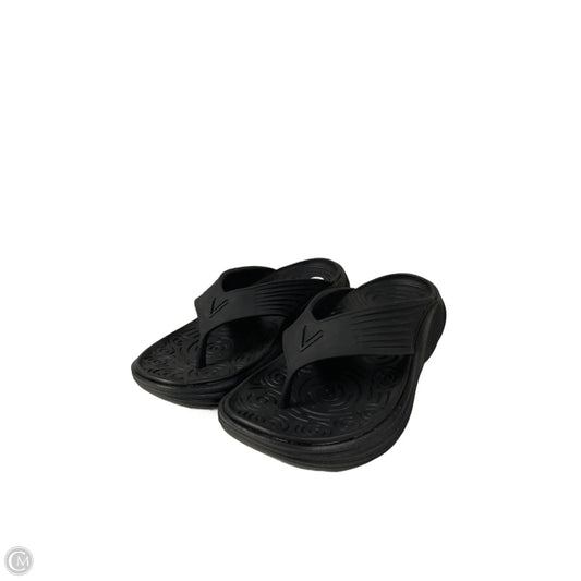 Sandals Flip Flops By Vionic In Black, Size: 7