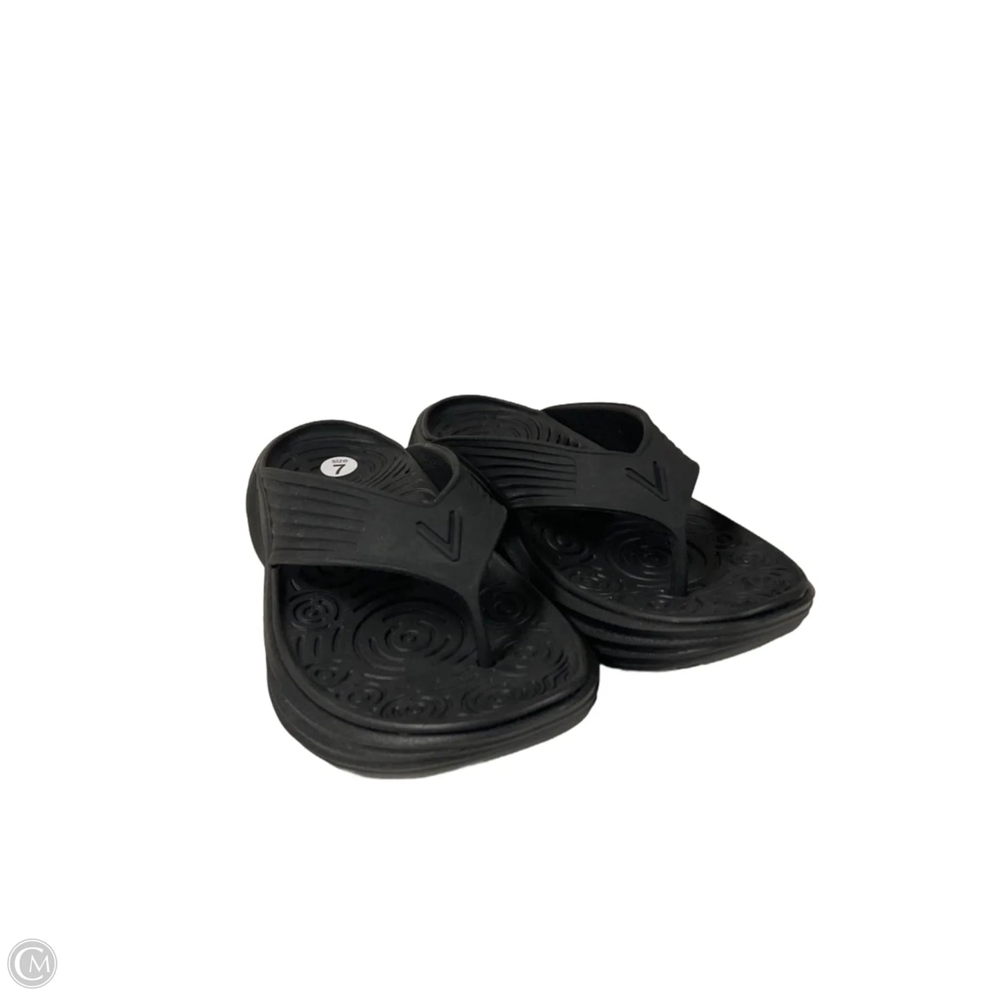Sandals Flip Flops By Vionic In Black, Size: 7
