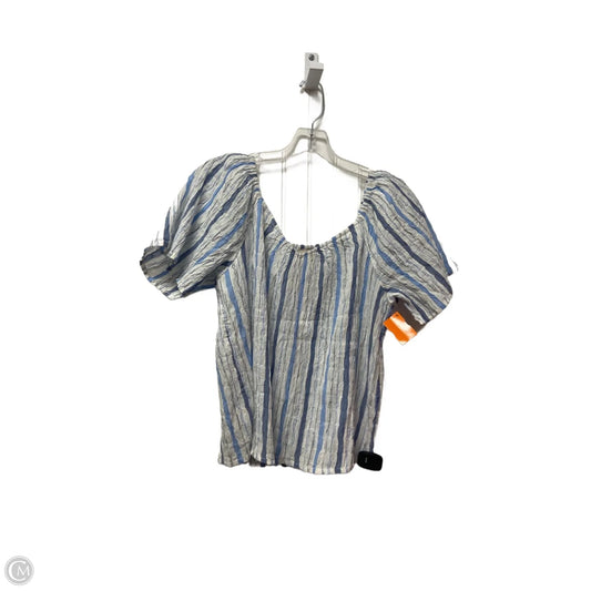 Top Short Sleeve By Loft In Blue, Size: S