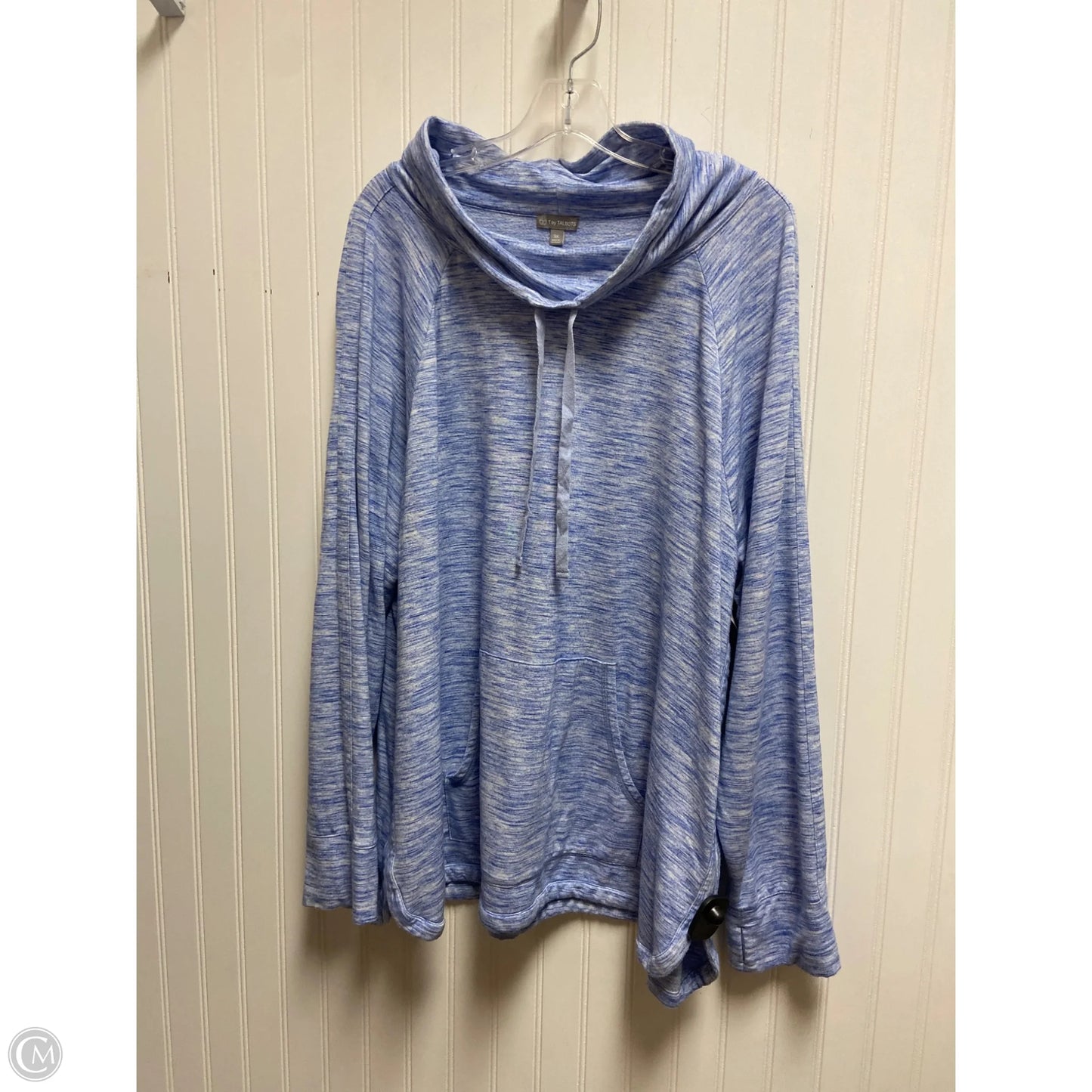 Sweatshirt Collar By Talbots In Blue, Size: 3x