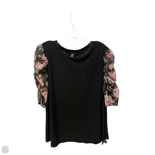 Top Short Sleeve By A Love Story In Black, Size: Xl