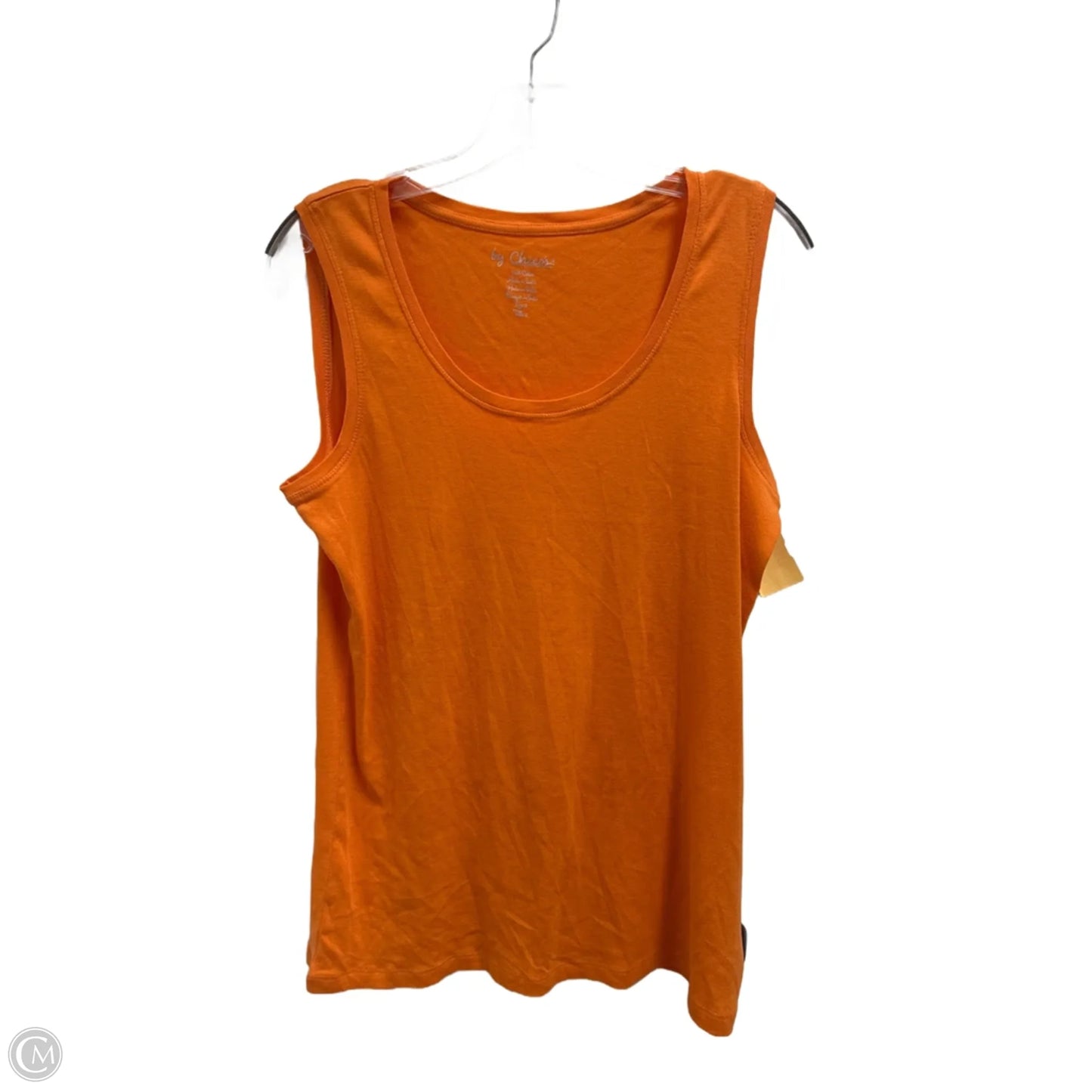Top Sleeveless By Chicos In Orange, Size: L