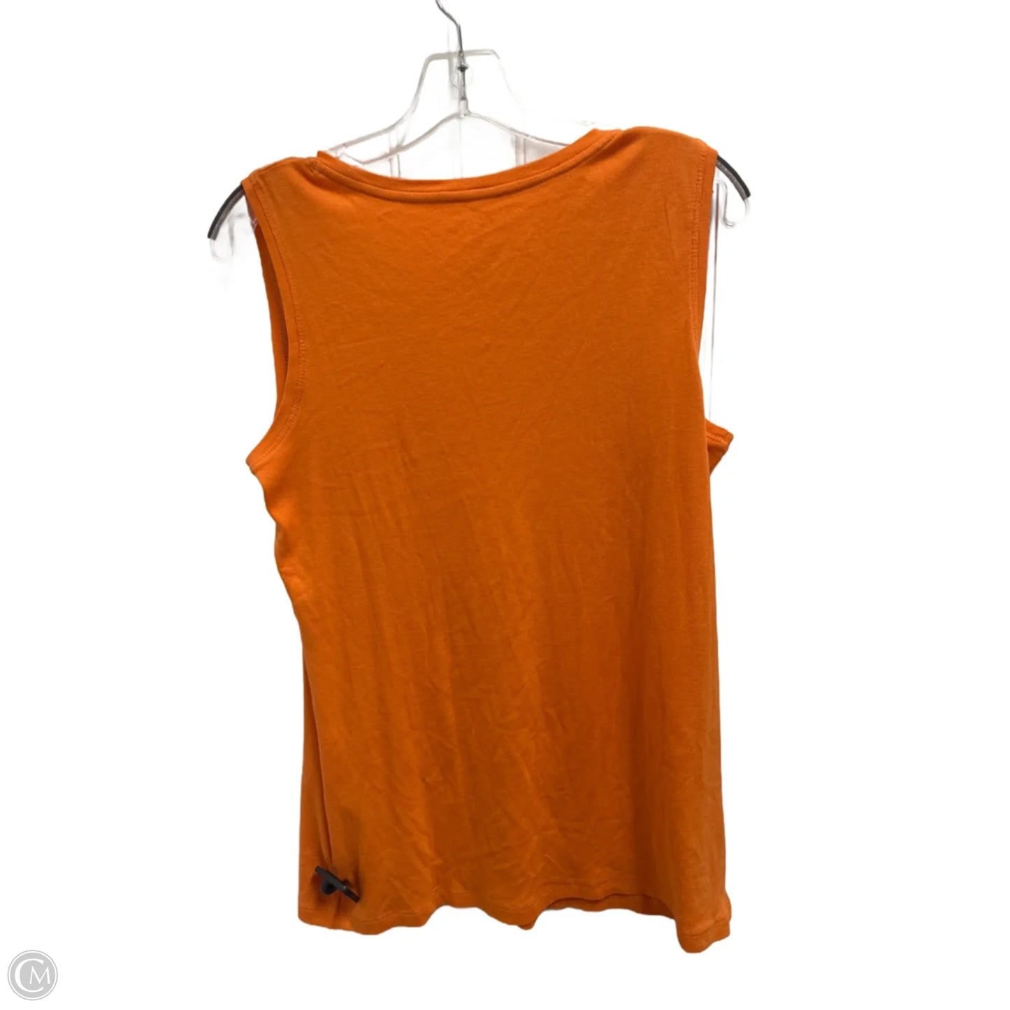 Top Sleeveless By Chicos In Orange, Size: L