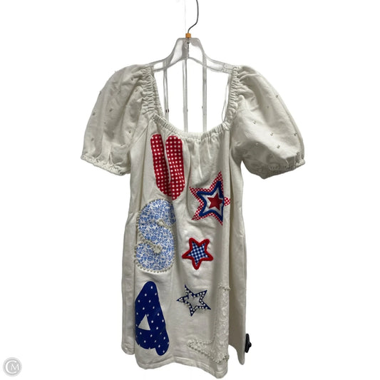 Dress Casual Midi By Peach Love Cream California In White, Size: M