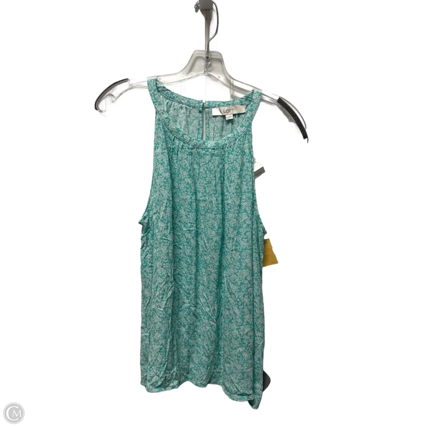Top Sleeveless By Loft In Blue, Size: L