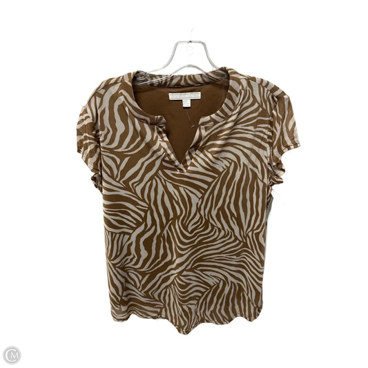 Top Short Sleeve By Clothes Mentor In Brown, Size: S