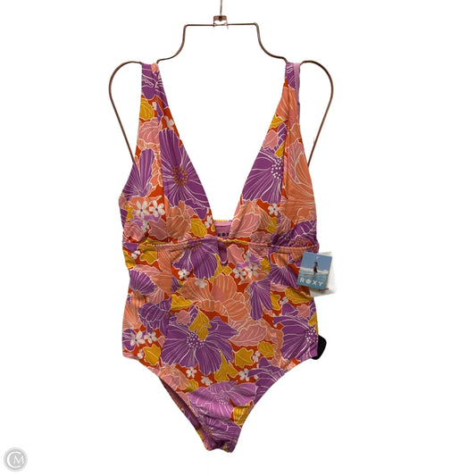 Swimsuit By Roxy In Floral Print, Size: Xl