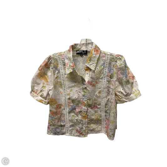Top Short Sleeve By Clothes Mentor In Floral Print, Size: S