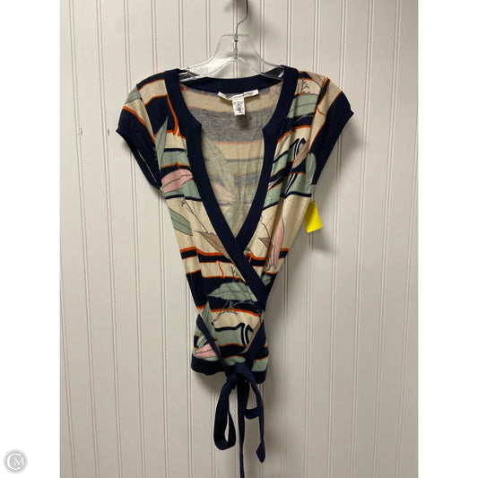 Top Short Sleeve Designer By Diane Von Furstenberg In Beige, Size: S