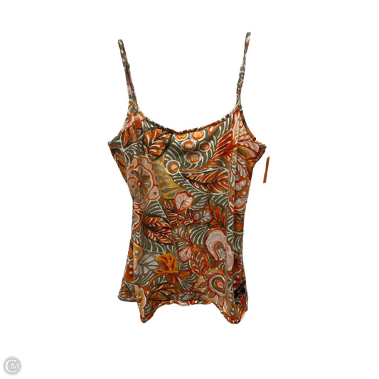 Top Sleeveless By Loft In Floral Print, Size: M